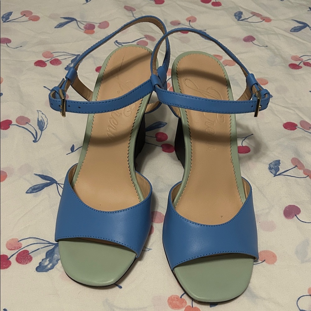 J.Crew color block wedges